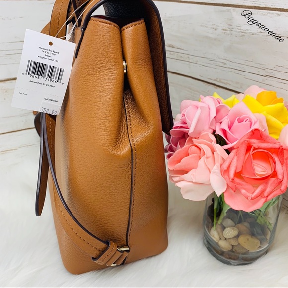 Kate Spade Hayes Medium Backpack Pebbled Leather - Picture 4 of 8